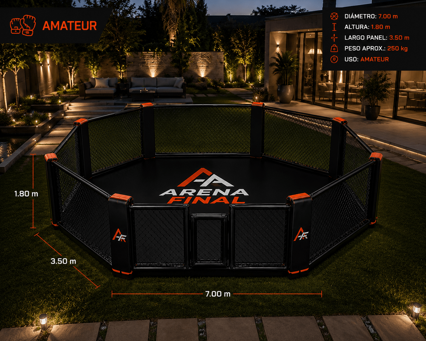 OCTÁGONO MMA AMATEUR ARENA FINAL® – 7.00 m - Arena Final